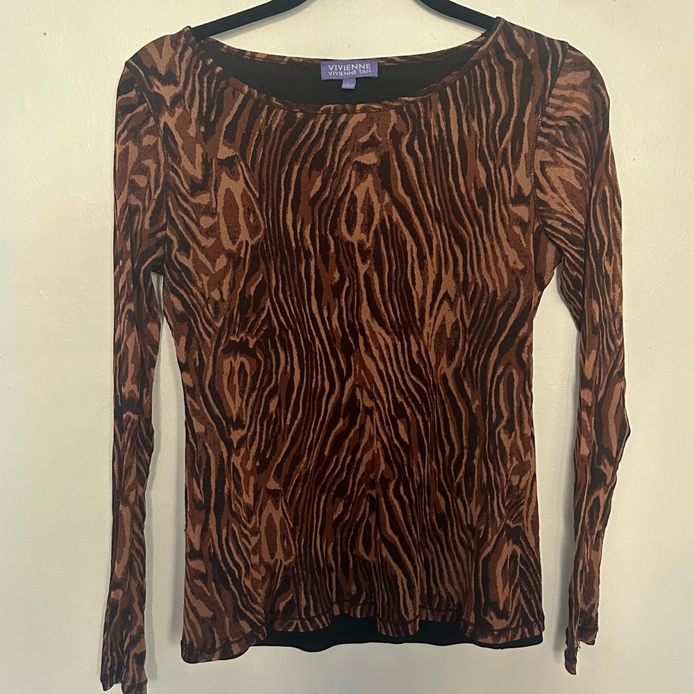Vintage Vivienne Vivienne Tam animal print shirt